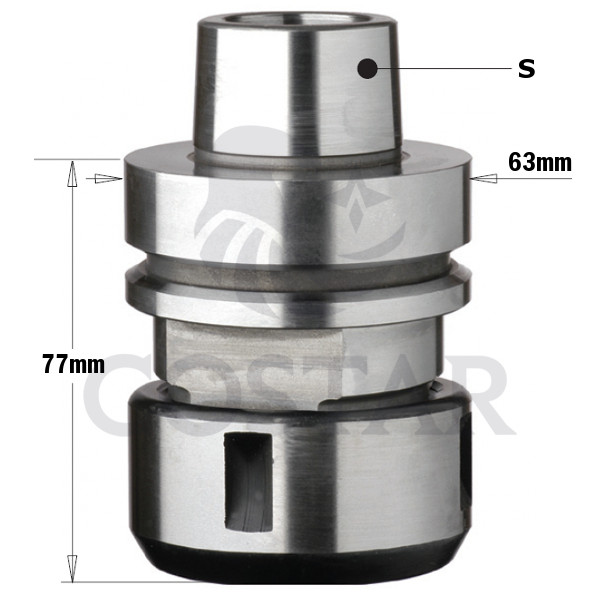 Патрон высокоточный без подшипника для цанги DIN6388 S=HSK-F63 RH (00-00112443)