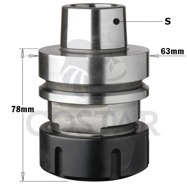 Патрон высокоточный для цанги ER40 S=HSK-F63 RH (00-00112436)